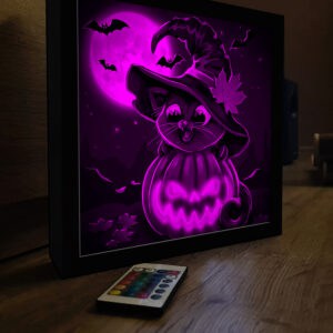 DekorTükör – Halloween cica