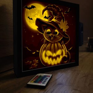 DekorTükör – Halloween cica